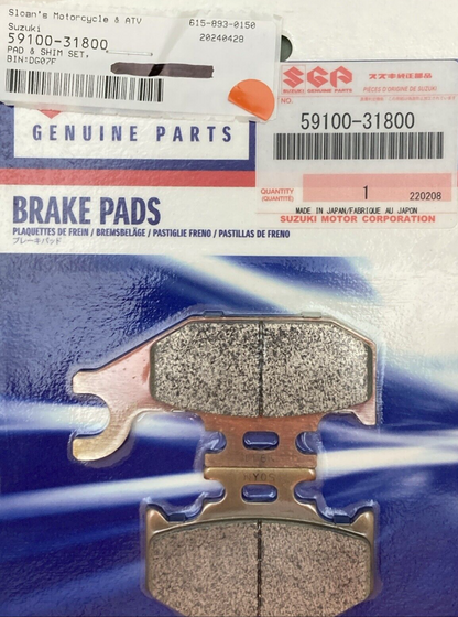 NEW GENUINE SUZUKI 59100-31800 Brake Pads