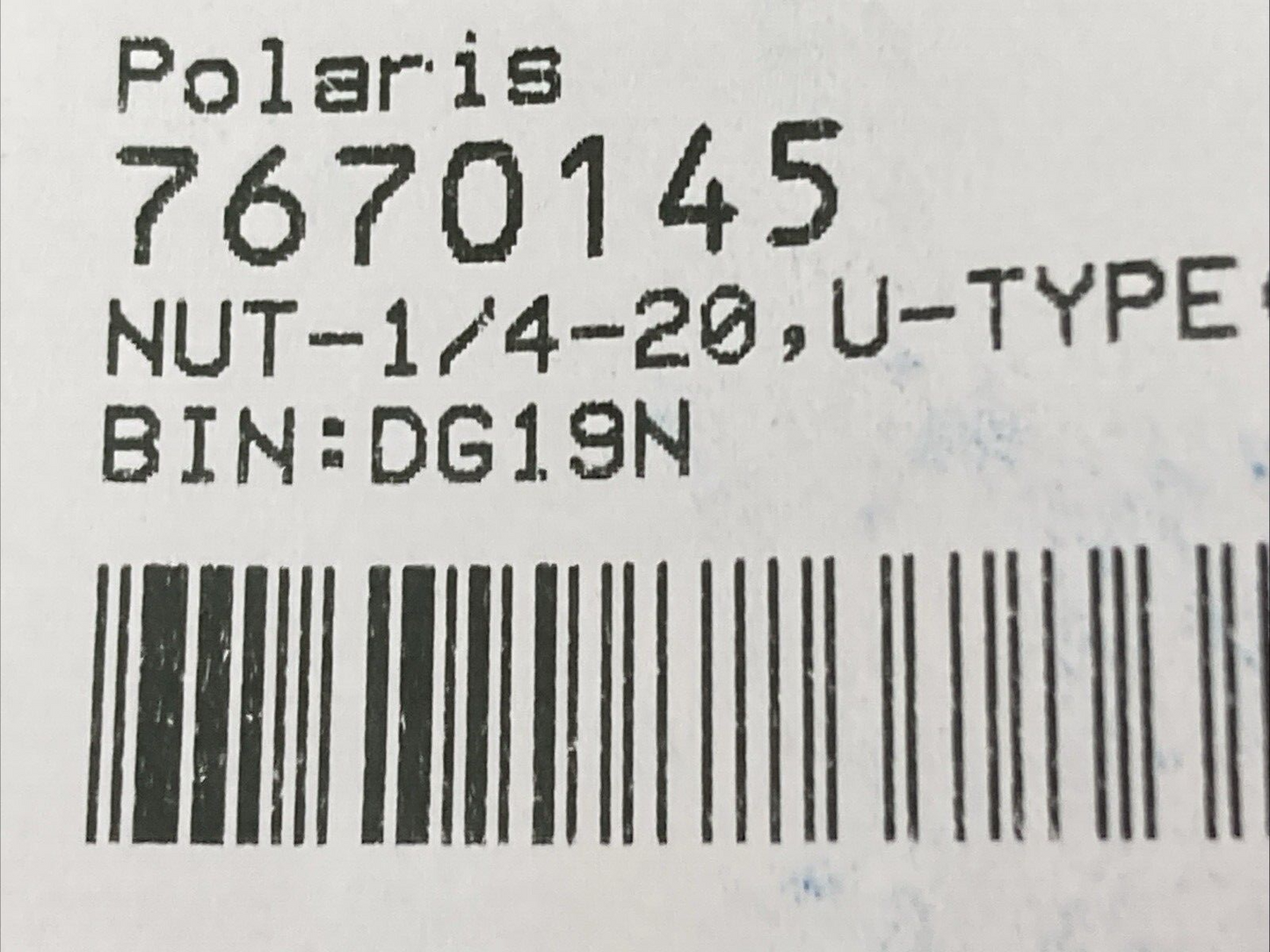 NEW GENUINE POLARIS 7670145 Nut, U - Type