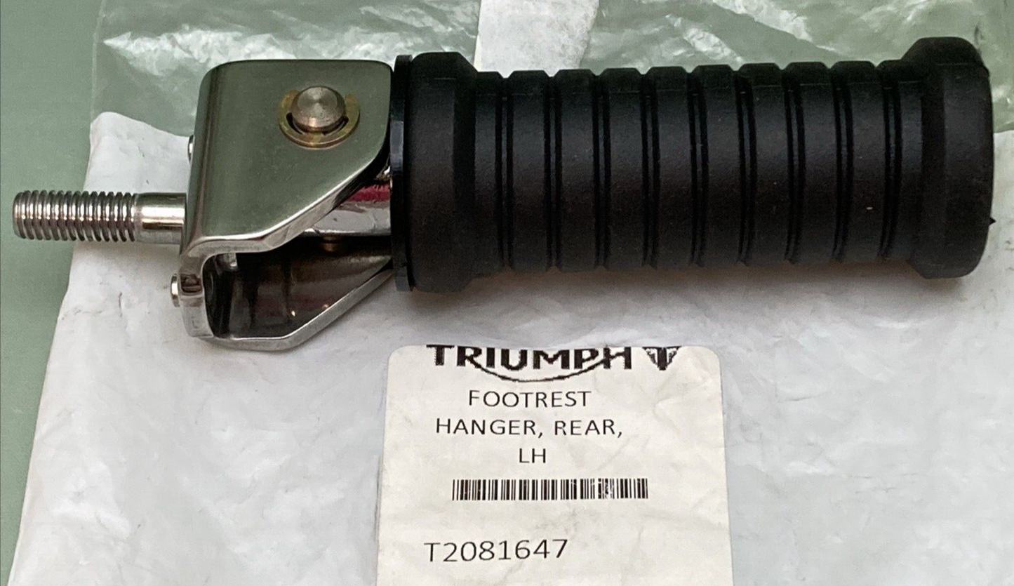 NEW GENUINE TRIUMPH T2081647 Rear Footrest Hanger, Lh