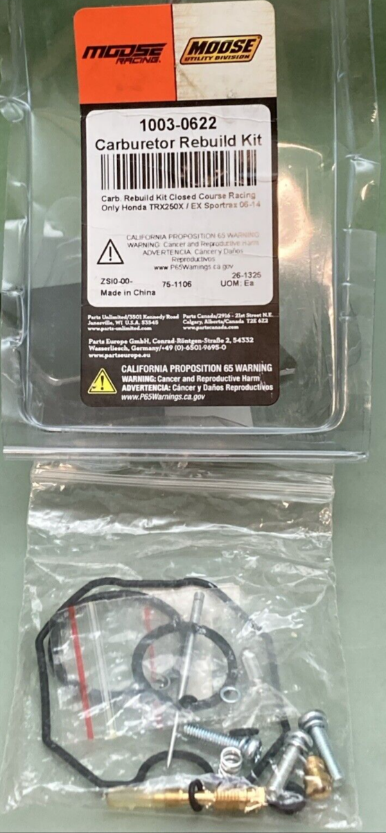 NEW GENUINE MOOSE RACING 1003-0622 Carburetor Repair Kit