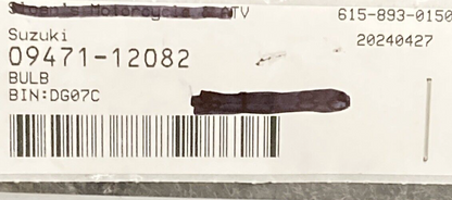 NEW REPLACES SUZUKI 09471-12082 Bulb (12V, 3.4W)