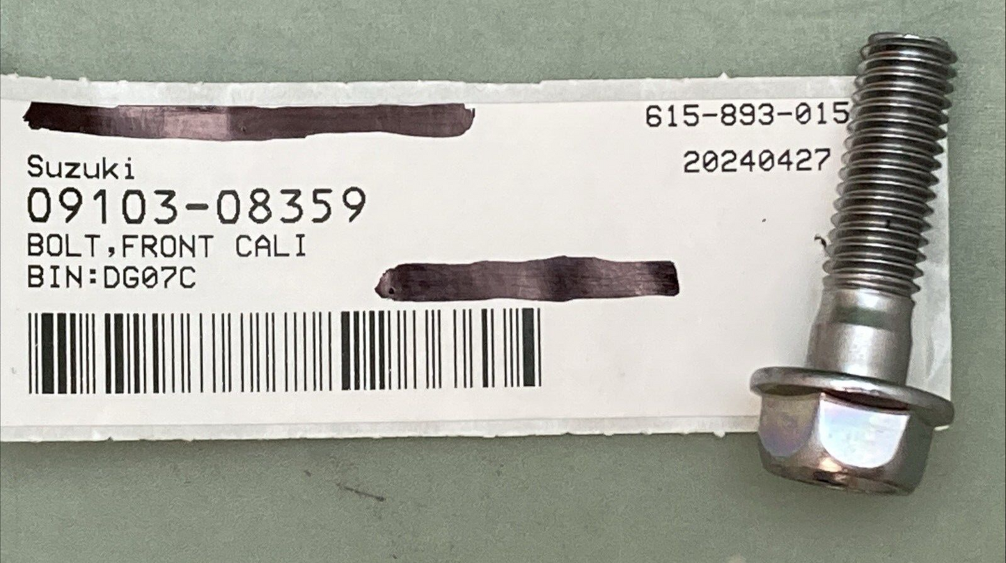 NEW REPLACES SUZUKI 09103-08359 BOLT FRONT CALI