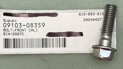NEW REPLACES SUZUKI 09103-08359 BOLT FRONT CALI