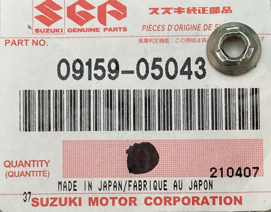 QTY 3 NEW GENUINE SUZUKI 09159-05043 Nut