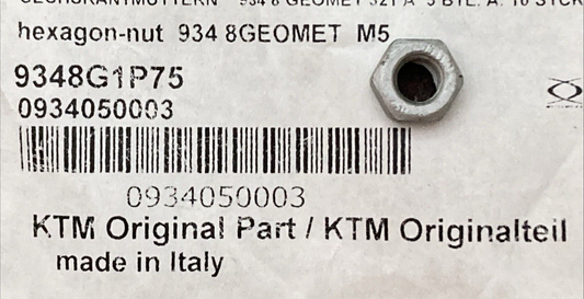 NEW GENUINE KTM 0934050003 Hexagon Nut DIN0934 - M 5