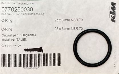 QTY 2 NEW GENUINE KTM 0770250030 O-RING 25,00X3,00 Nbr 70