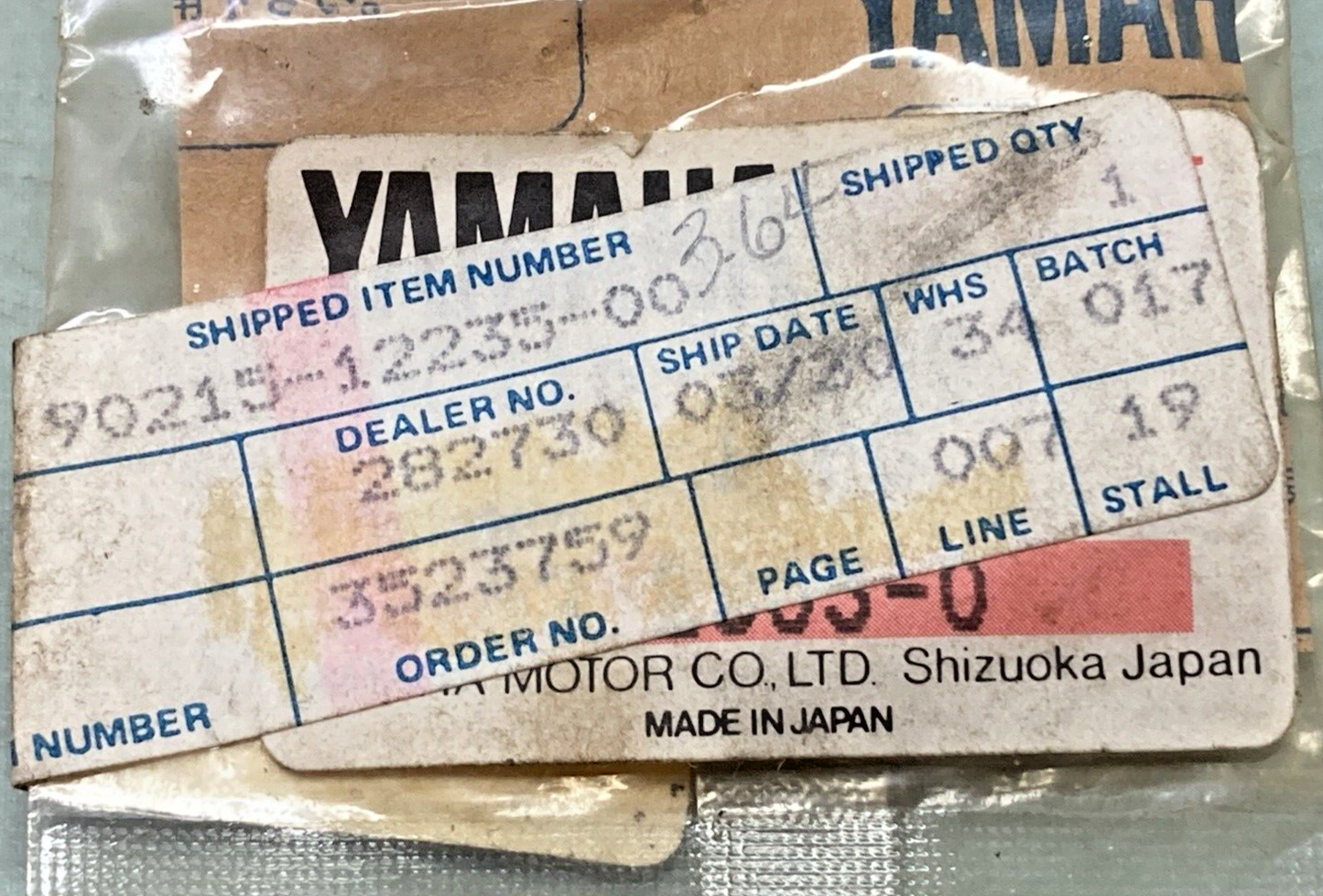 NEW GENUINE YAMAHA 90215-12235-00 WASHER, LOCK