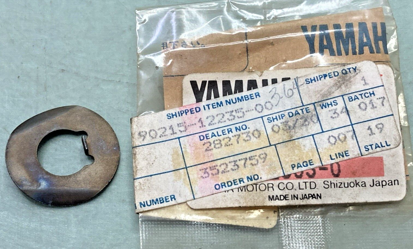 NEW GENUINE YAMAHA 90215-12235-00 WASHER, LOCK