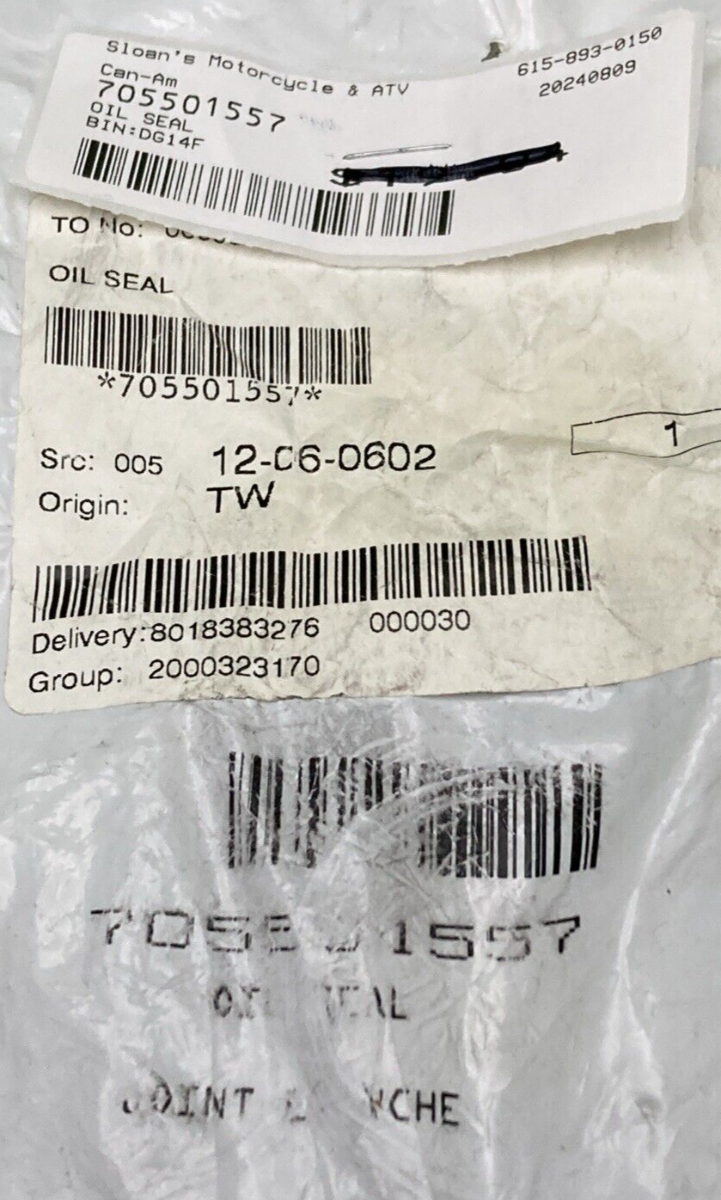 NEW GENUINE CAN-AM 705501557 Oil Seal