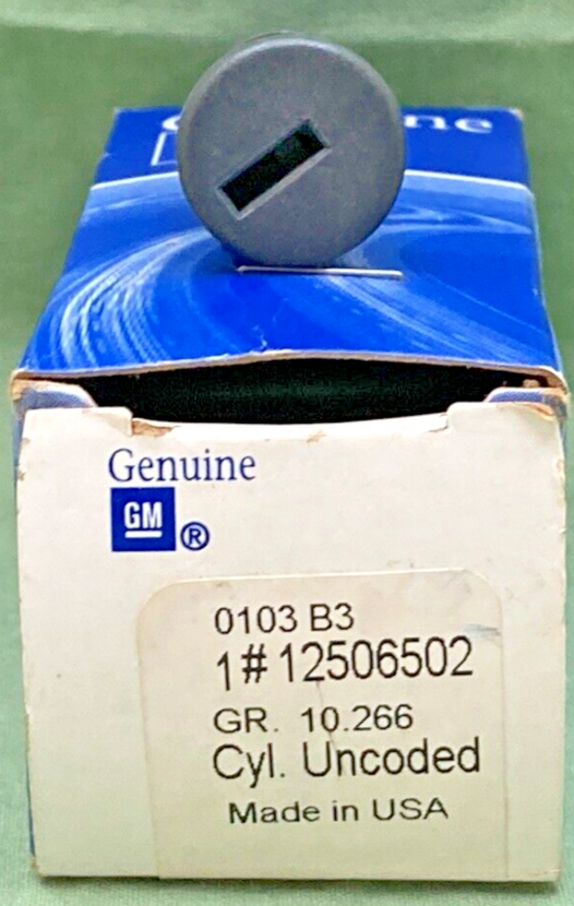 NEW GENUINE GM 12506502 CYLINDER, INSTRUMENT PANEL COMPARTMENT DOOR LOCK UNCODE