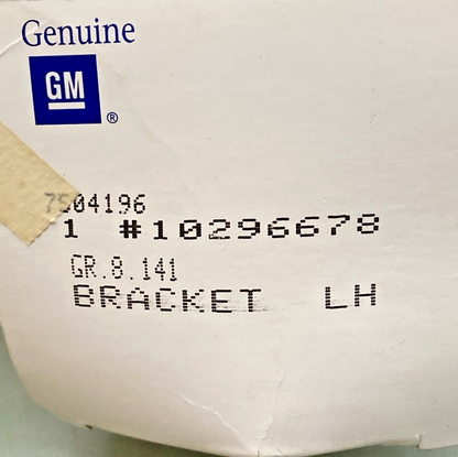 NEW GENUINE GM 10296678 BRACKET ASSEMBLY, FRONT FENDER REAR UPPER