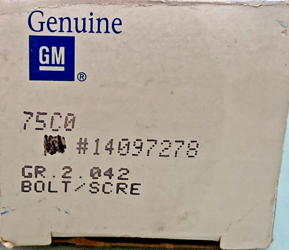NEW GENUINE GM 14097278 BOLT/SCREW START MOTOR, 1982-1996 GM