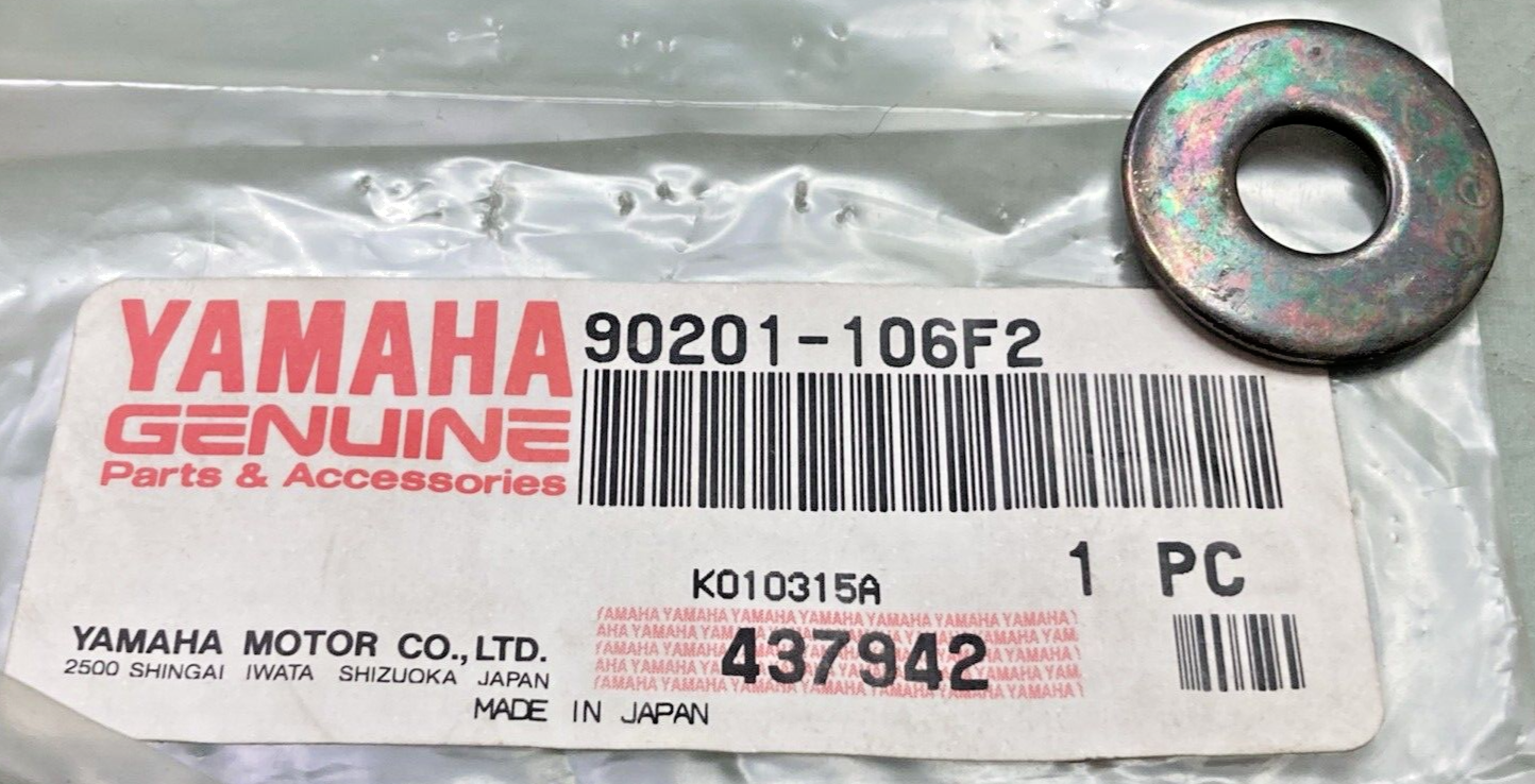 QTY 2 NEW GENUINE YAMAHA 90201-106F2 WASHER, PLATE