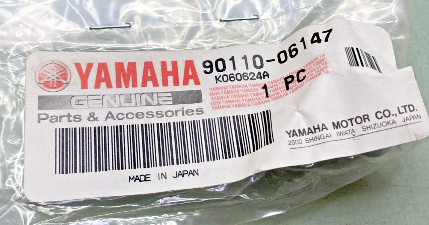 NEW GENUINE YAMAHA 90110-06147 BOLT, HEX SKT HEADSOCKET HEAD