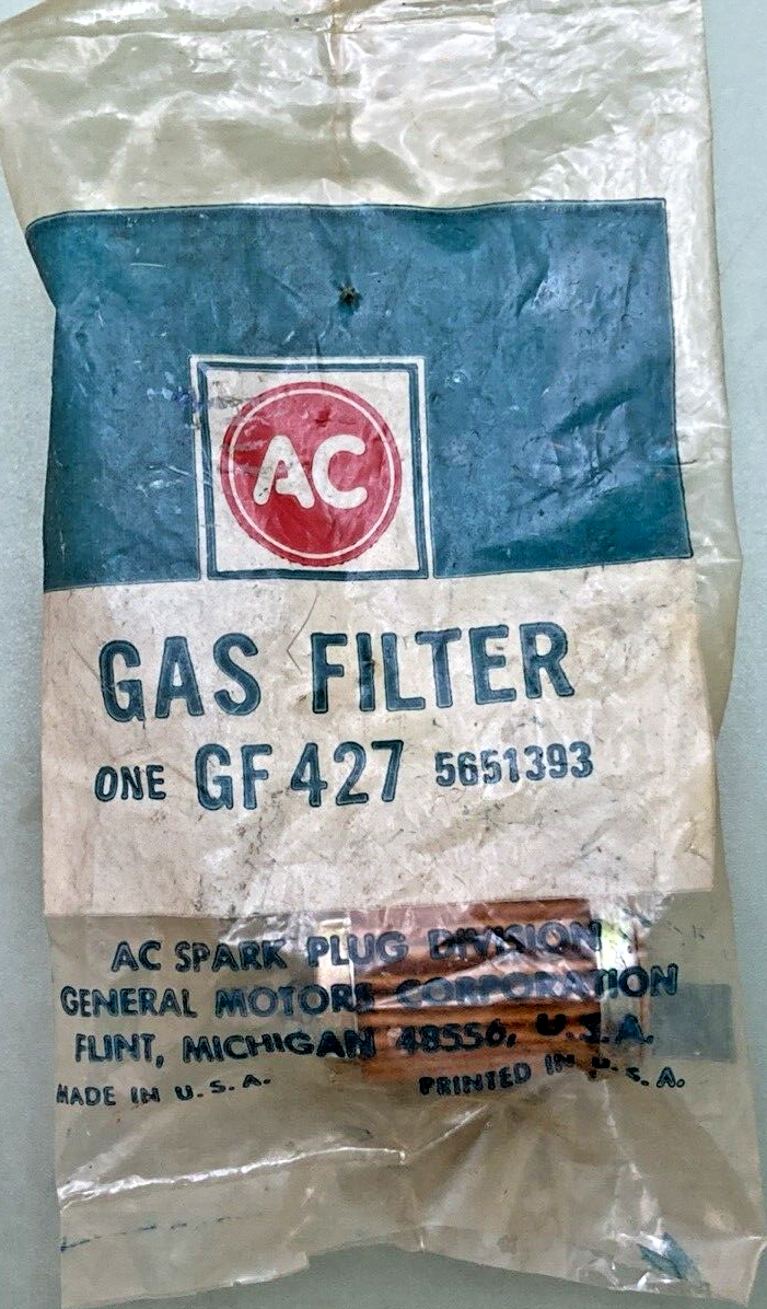 QTY 2 NEW GENUINE GM 5651393 FUEL INLET FILTER, GF 427
