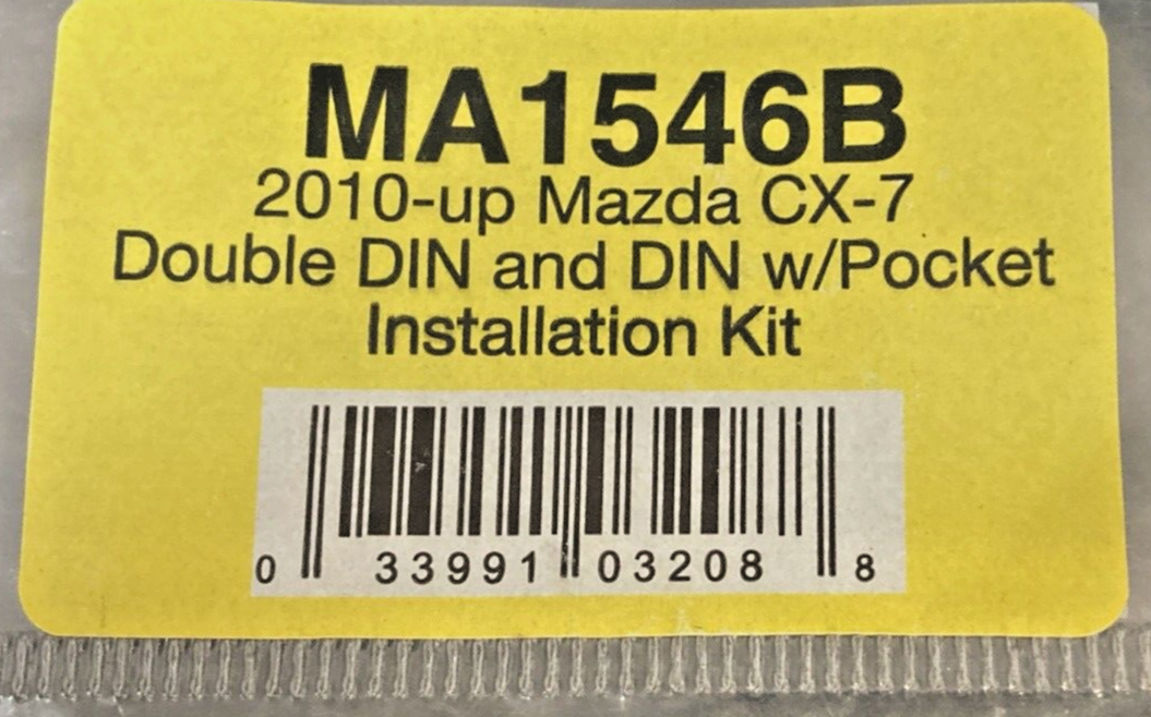 NEW SCOSCHE MA1546B DOUBLE DIN AND DIN WITH POCKET, 2010-UP MAZDA CX-7