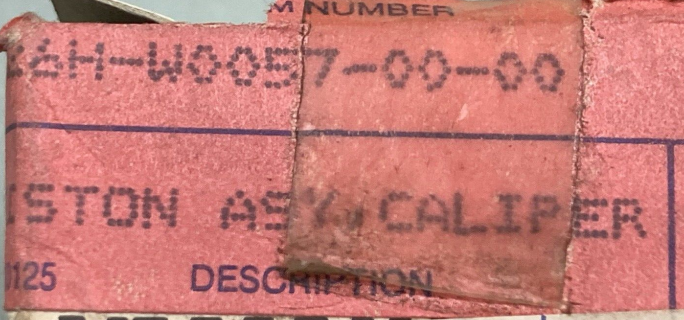 NEW GENUINE YAMAHA 26H-W0057-00 CALIPER PISTON KIT FRONT BRAKE