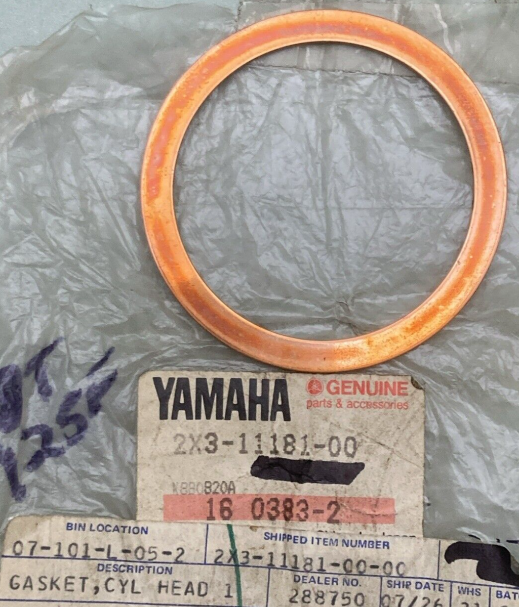 NEW GENUINE YAMAHA 2X3-11181-00 Gasket Cylinder Head 1
