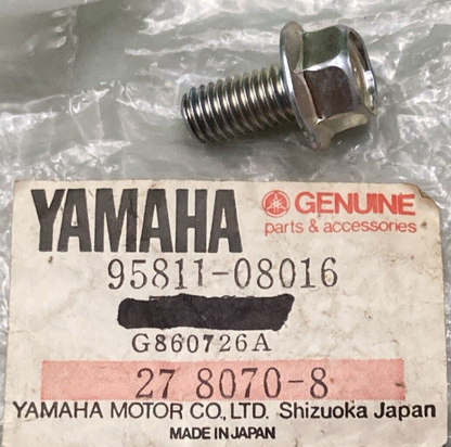 QTY 2 NEW GENUINE YAMAHA 95811-08016 BOLT FLANGE (JN5)