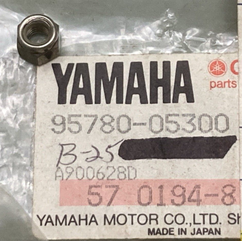 QTY 2 NEW GENUINE YAMAHA 95780-05300-00 Nut Flange
