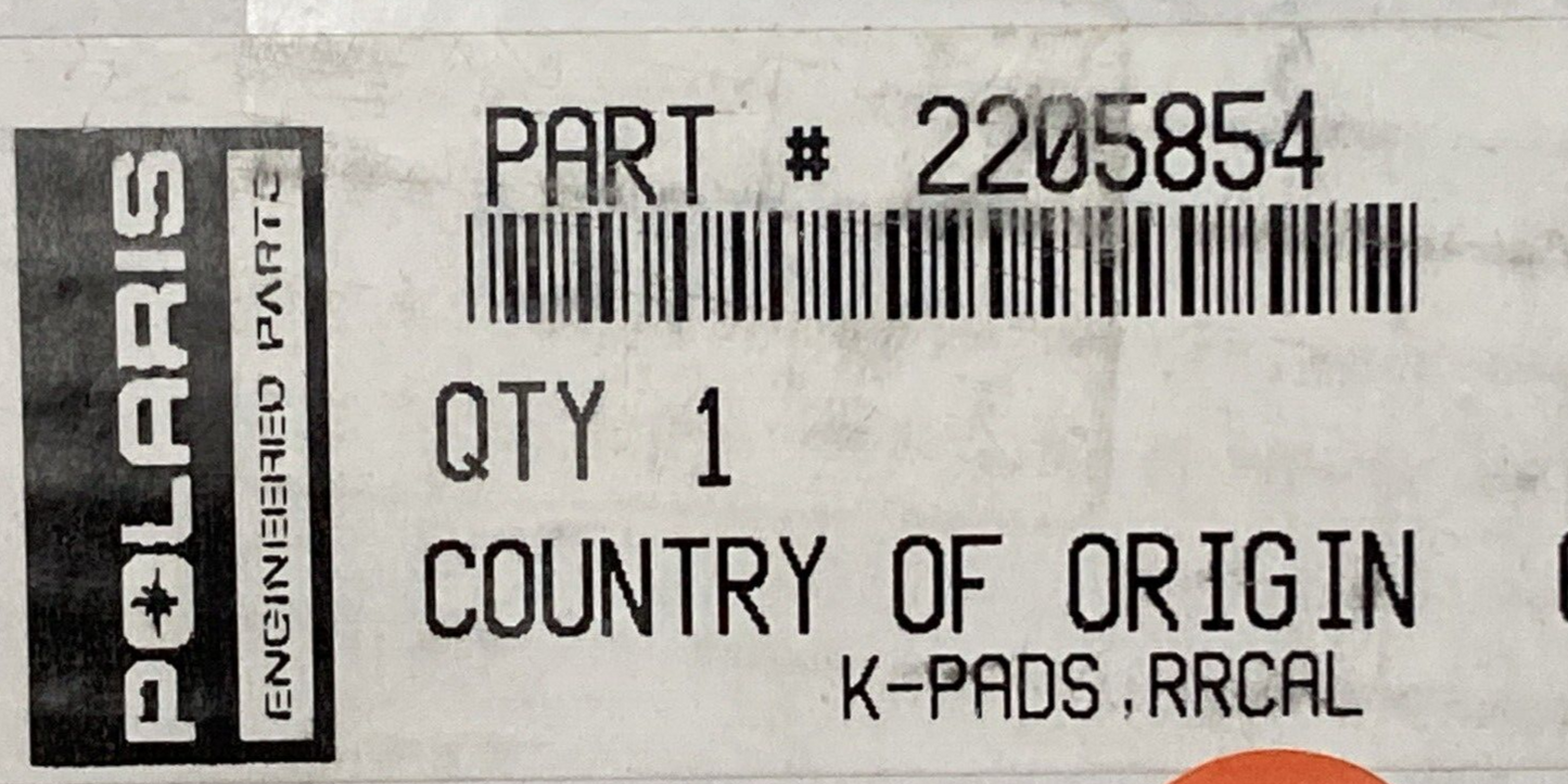 NEW GENUINE POLARIS 2205854 OEM KPADS,RRCAL