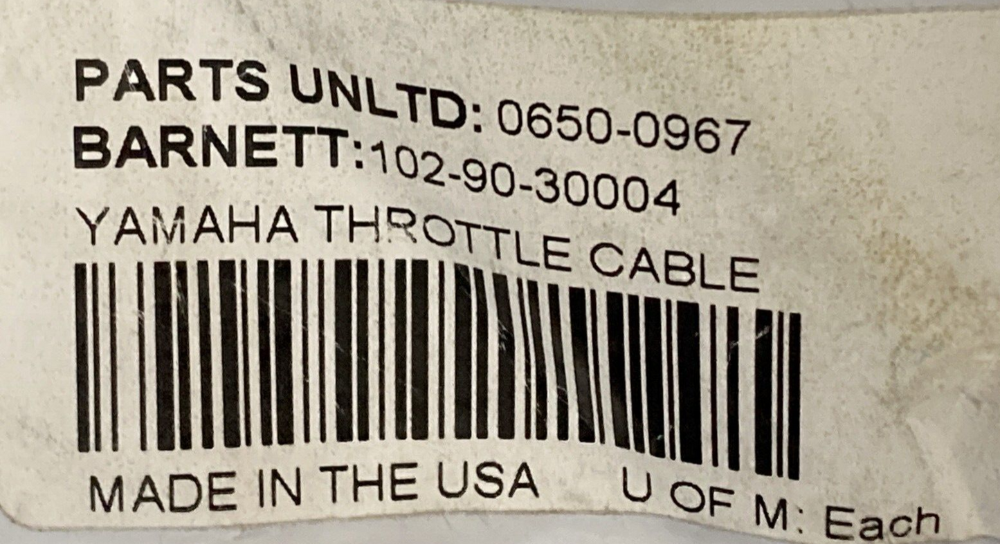 NEW REPLACES YAMAHA 102-90-30004 Throttle Pull Cable Stainless Braided