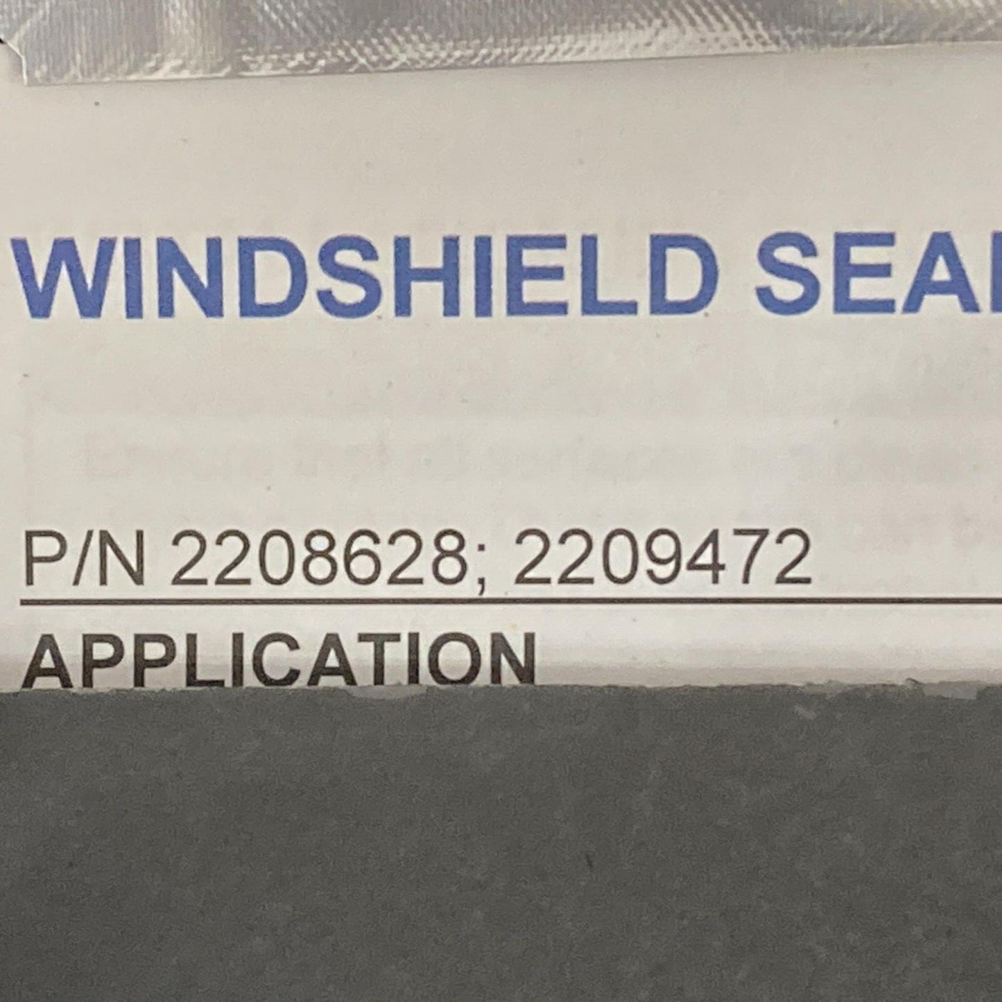 NEW GENUINE POLARIS 2208628 WINDSHIELD SEAL KIT