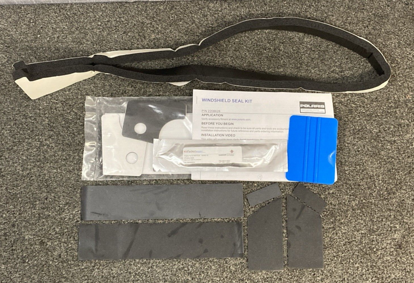 NEW GENUINE POLARIS 2208628 WINDSHIELD SEAL KIT