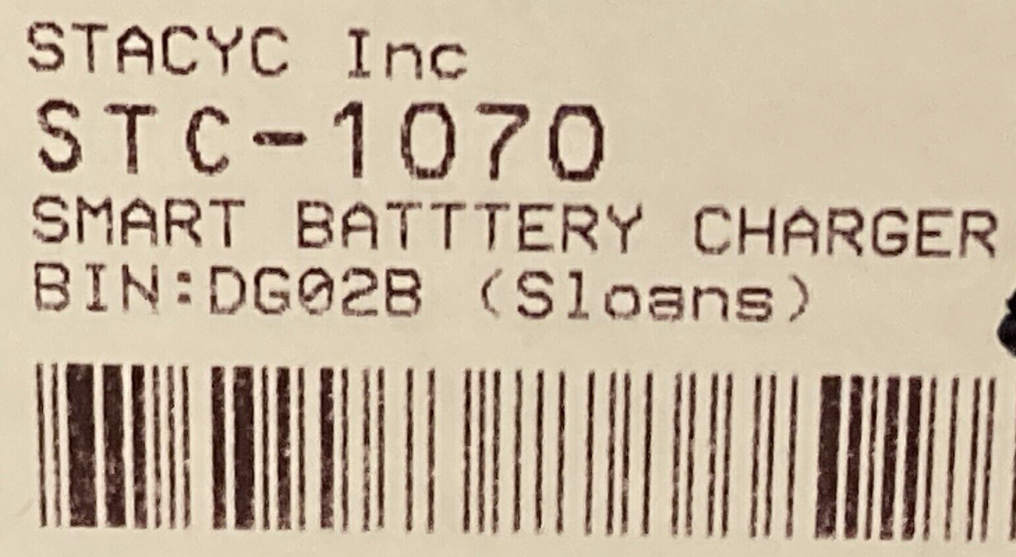 NEW GENUINE STACYC INC. C1037358 Smart Battery Charger 18V