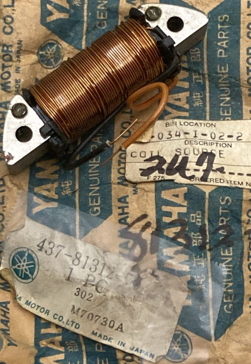 NEW GENUINE YAMAHA 437-81312-70 COIL SOURCE FLYWHEEL MAGNETO