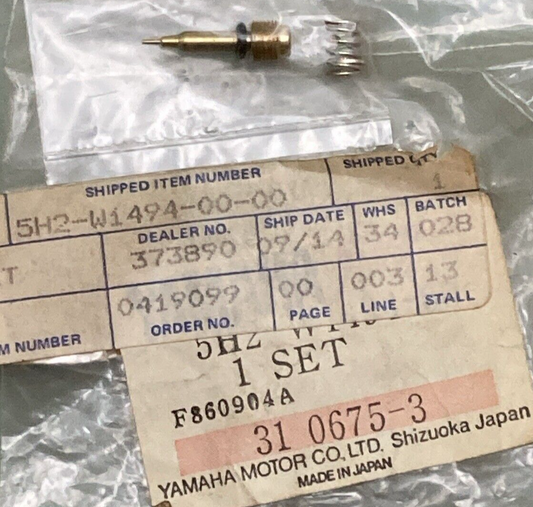 NEW GENUINE YAMAHA 5H2-W1494-00 Pilot Screw Set