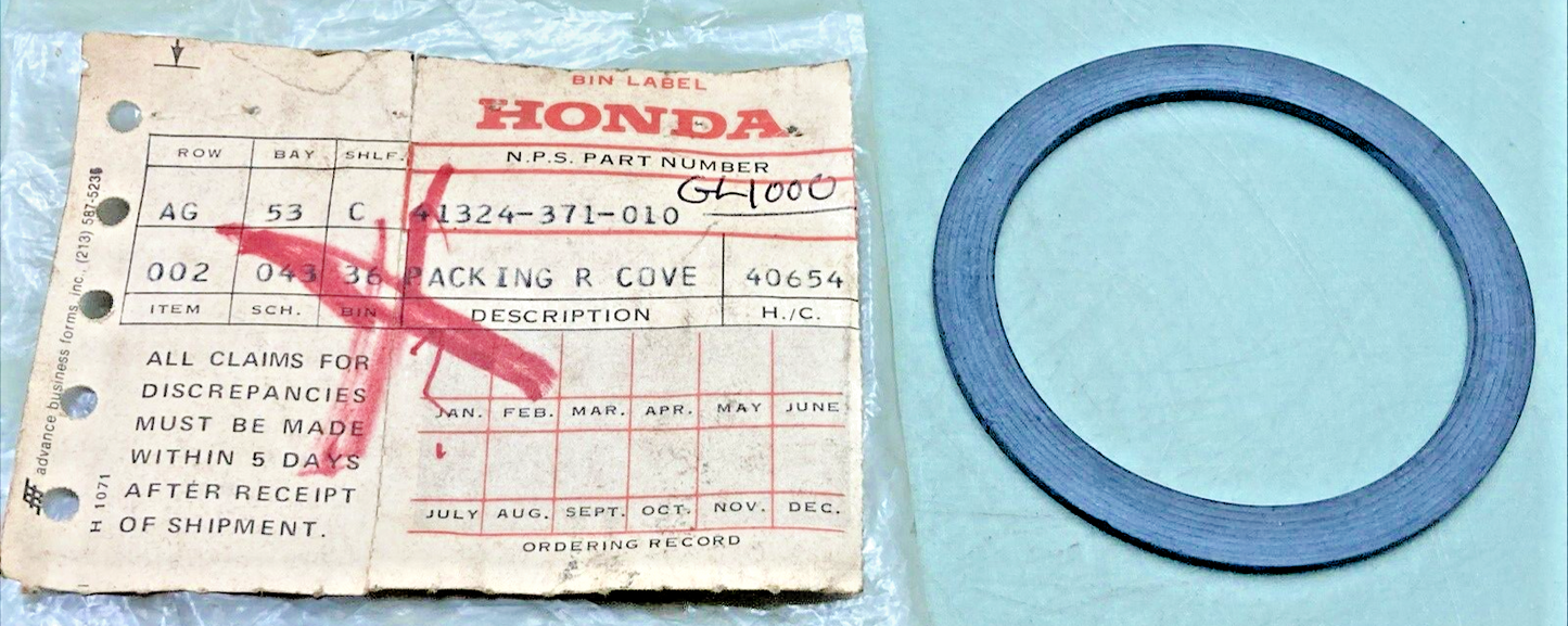 QTY 5 NEW GENUINE HONDA 41324-371-010 PACKING, R. COVER