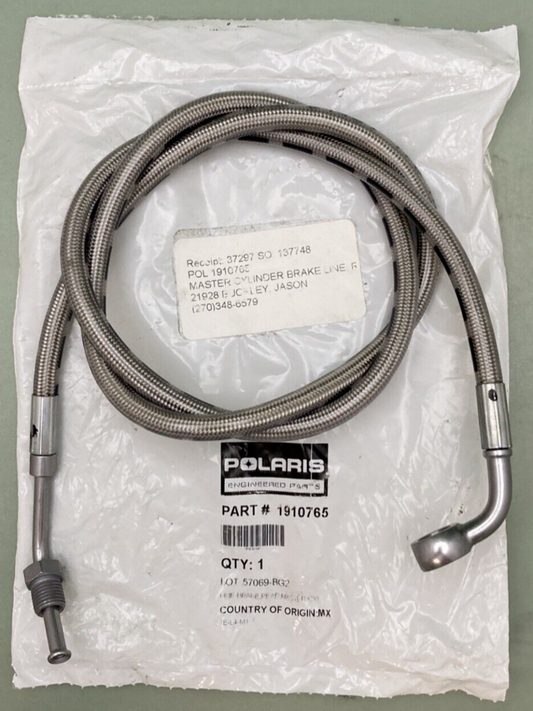 NEW GENUINE POLARIS 1910765 MASTER CYLINDER BRAKE LINE