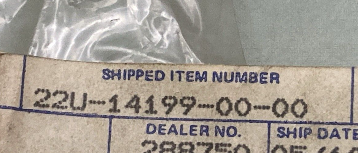 NEW GENUINE YAMAHA 22U-14199-00 GASKET CARBURETOR