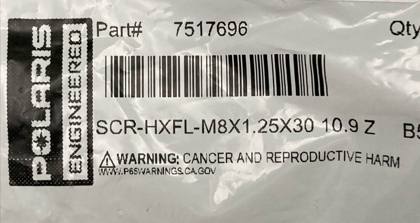 NEW GENUINE POLARIS 7517696 Screw-HXFL-M8 X 1.25 X 30