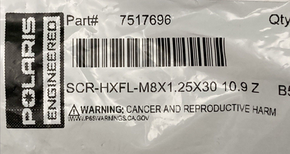 NEW GENUINE POLARIS 7517696 Screw-HXFL-M8 X 1.25 X 30