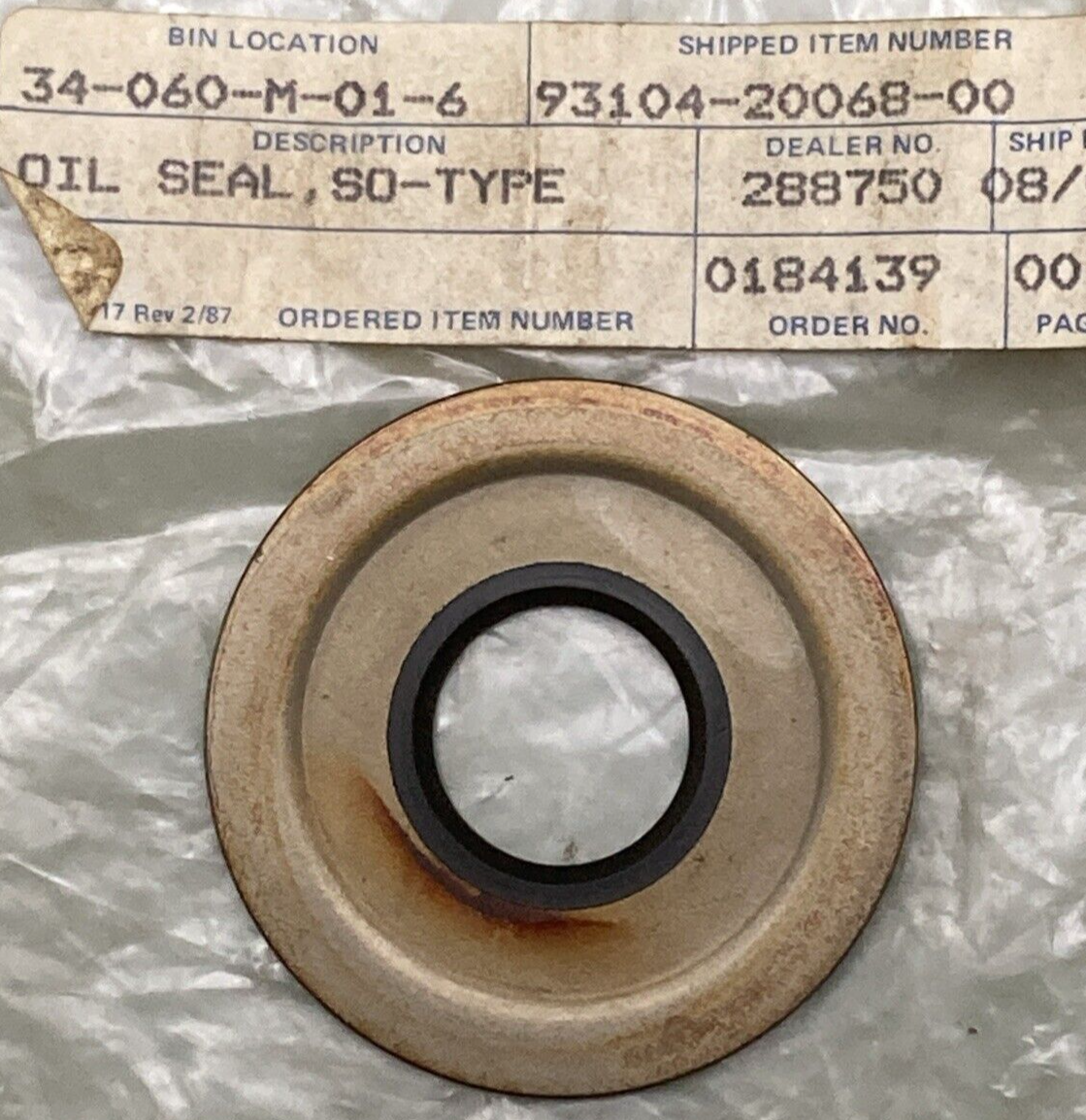 NEW REPLACES YAMAHA 93104-20068-00 Oil Seal So Type TRANSMISSION