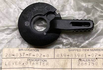 NEW REPLACES YAMAHA 439-83941-02 LEVER STARTER PLASTIC BLACK