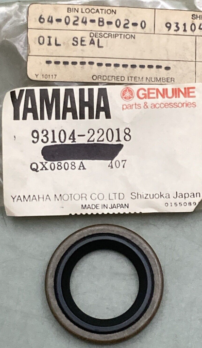NEW GENUINE YAMAHA 93104-22018 Oil Seal So Type REAR WHEEL
