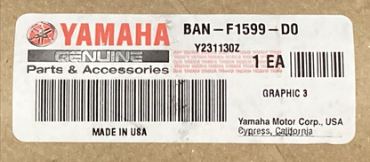 NEW GENUINE YAMAHA BAN-F1599-D0 GRAPHIC 3