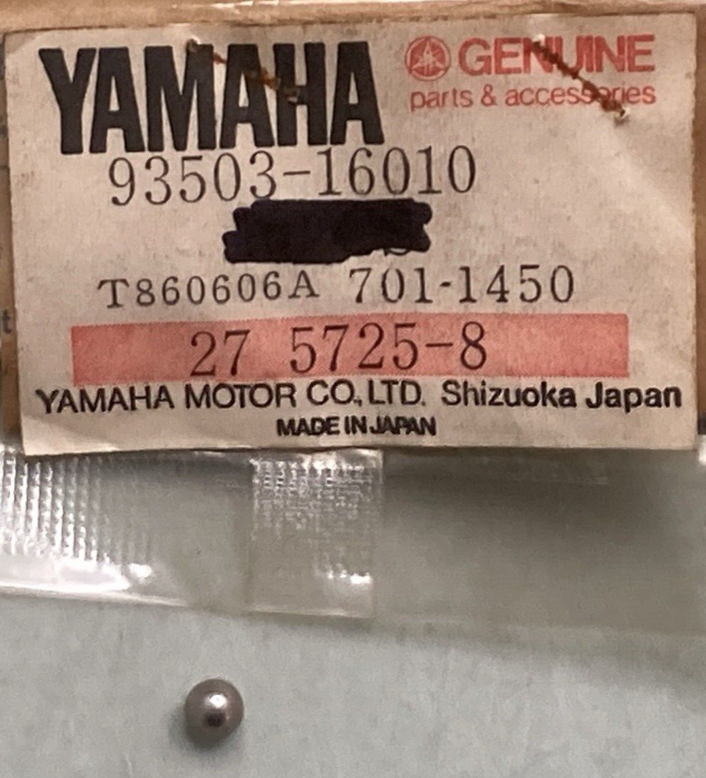 NEW GENUINE YAMAHA 93503-16010-00 Ball 3/16