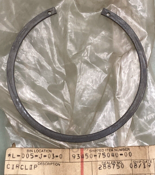 NEW REPLACES YAMAHA 93450-75040-00 CIRCLIP