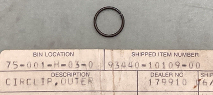 NEW REPLACES YAMAHA 93440-10109-00 Circlip Outer