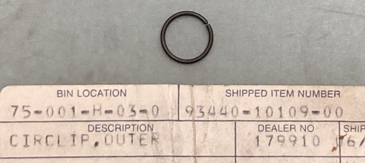 NEW REPLACES YAMAHA 93440-10109-00 Circlip Outer