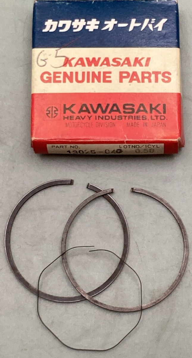 NEW GENUINE KAWASAKI 13025-040 PISTON Ring Set 0.50