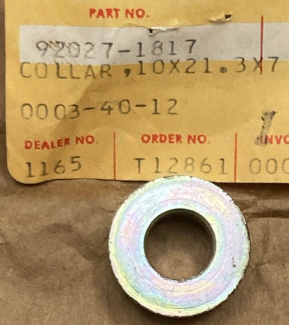 NEW REPLACES KAWASAKI 92027-1817 COLLAR 10 X 21.3 X 7mm