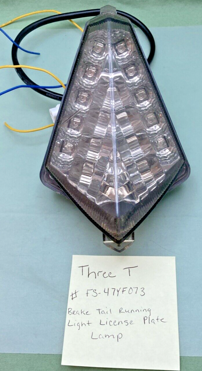 NEW REPLACES THREE T FS-47YF073 BRAKE TAIL RUNNING LIGHT LICENSE PLATE LAMP