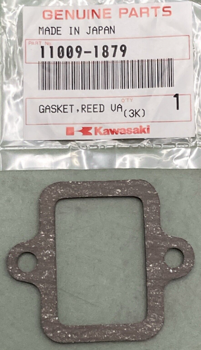 QTY 2 NEW GENUINE KAWASAKI 11009-1879 REED VALVE GASKET