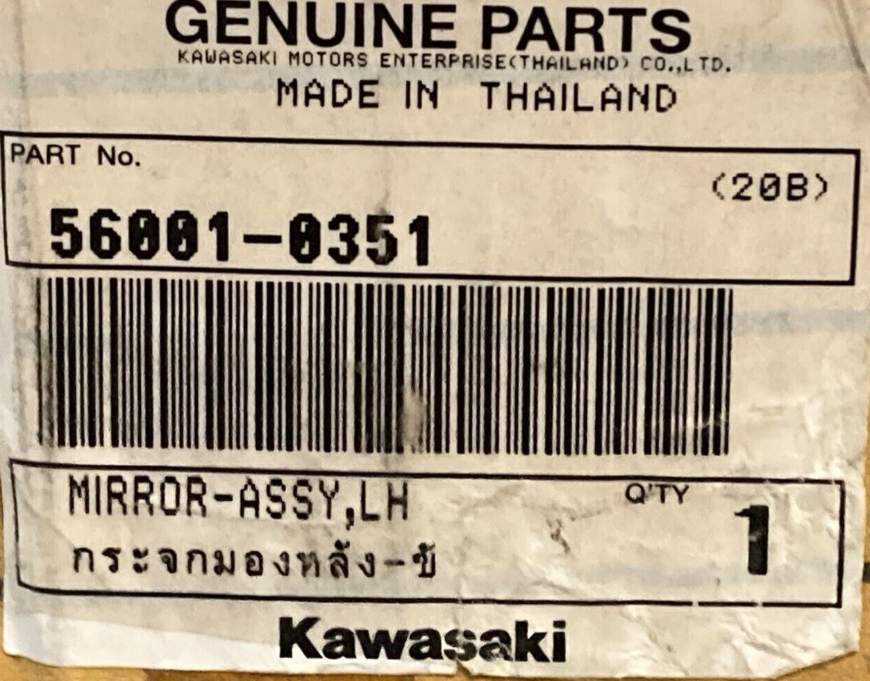 NEW GENUINE KAWASAKI 56001-0351 Mirror - Assembly, Lh