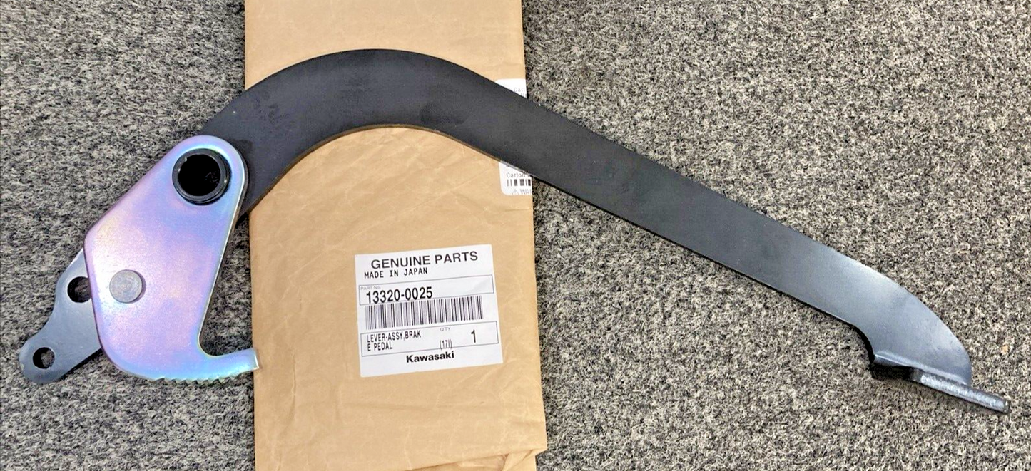 NEW GENUINE KAWASAKI 13320-0025 Lever Assembly, Brake Pedal